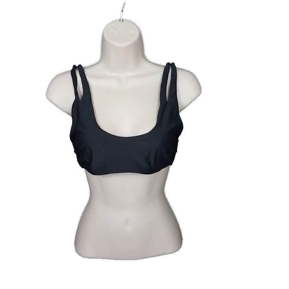 No Boundaries Medium (7 - 9 ) Junior's Black Bandeau Swim Suit Bikini Top M